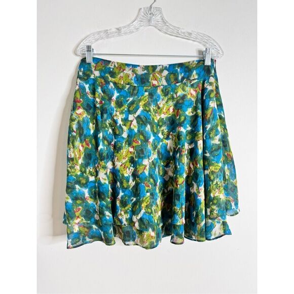 Fairycore green ruffle skirt sz L - Picture 1 of 5